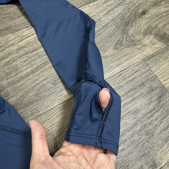 BloqUV Women's UPF 50 Sun Protective Mock Neck Top Size M Midnight Blue - Picture 6 of 13